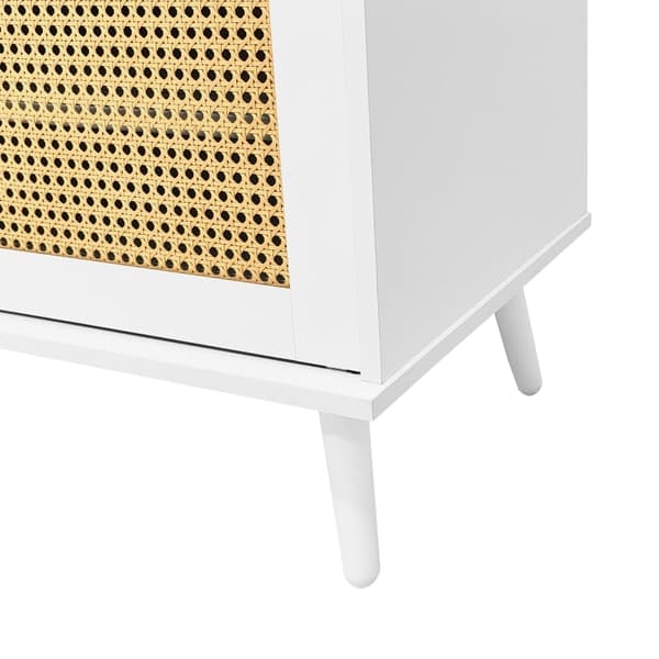 Rootz Rattan TV-ställ - Underhållningsenhet - Mediakonsol - Robust konstruktion - 200L x 40W x 49H cm