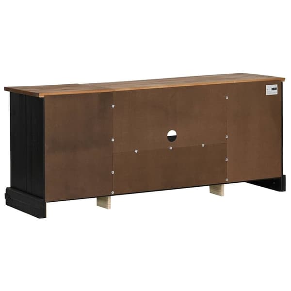 vidaXL TV-skap HALDEN med 2 skyvedører svart 150x40x60 cm heltre