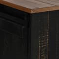 Miniatyrbilde 8 av 11: vidaXL TV-skap HALDEN med 2 skyvedører svart 150x40x60 cm heltre