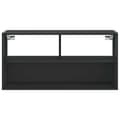 Miniatyrbilde 5 av 11: vidaXL TV-benk svart 80x31x39,5 cm konstruert tre og metall