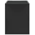 Miniatyrbilde 6 av 11: vidaXL TV-benk svart 80x31x39,5 cm konstruert tre og metall