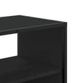 Miniatyrbilde 9 av 11: vidaXL TV-benk svart 80x31x39,5 cm konstruert tre og metall