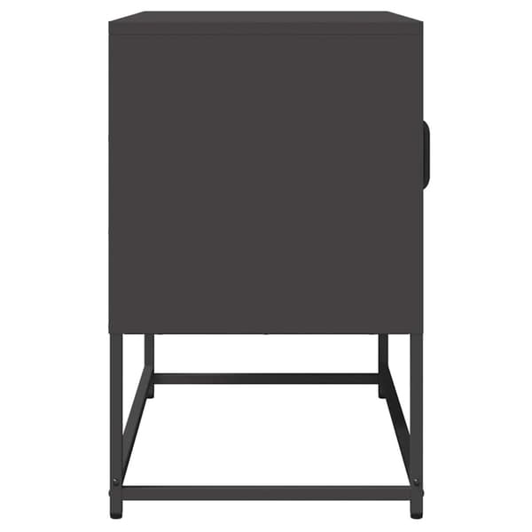 vidaXL TV-bänk svart 68x39x60,5 cm kallvalsat stål