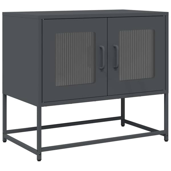 vidaXL TV-skap Antrasitt 68x39x60,5 cm Kaldvalset stål