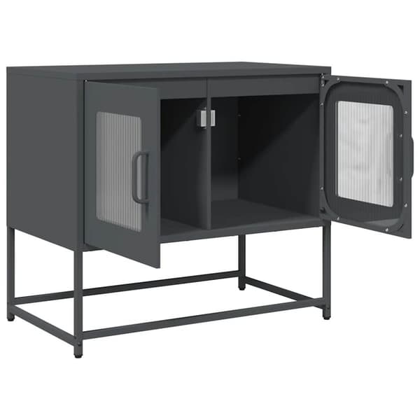 vidaXL TV-skap Antrasitt 68x39x60,5 cm Kaldvalset stål