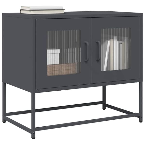 vidaXL TV-skap Antrasitt 68x39x60,5 cm Kaldvalset stål