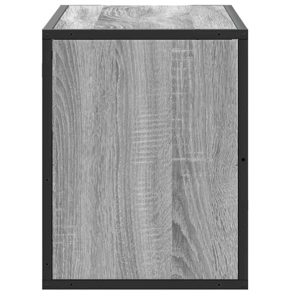 vidaXL TV-benk grå sonoma 80x31x39,5 cm konstruert tre og metall