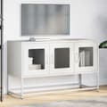 Miniatyrbillede 4 af 11: vidaXL tv-bord 100,5x39x60,5 cm koldvalset stål hvid