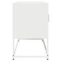 Miniatyrbillede 7 af 11: vidaXL tv-bord 100,5x39x60,5 cm koldvalset stål hvid
