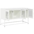 Miniatyrbillede 8 af 11: vidaXL tv-bord 100,5x39x60,5 cm koldvalset stål hvid
