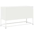 Miniatyrbillede 9 af 11: vidaXL tv-bord 100,5x39x60,5 cm koldvalset stål hvid