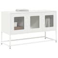 Miniatyrbillede 2 af 11: vidaXL tv-bord 100,5x39x60,5 cm koldvalset stål hvid