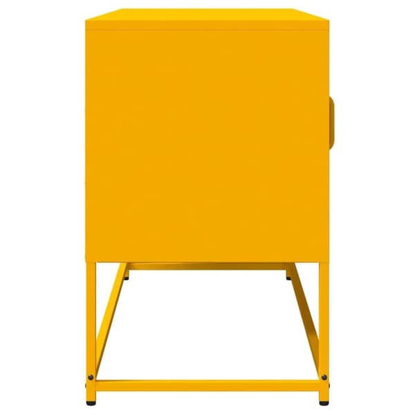 vidaXL TV Kaappi Sinapinkeltainen 100,5x39x60,5cm Kylmävalssattu teräs