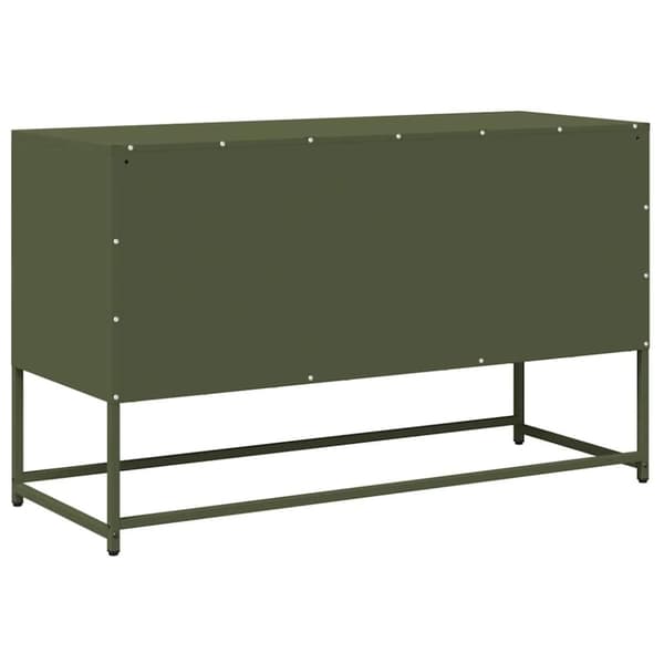 vidaXL TV Kaappi Oliivinvihreä 100,5x39x60,5 cm Kylmävalssattu teräs