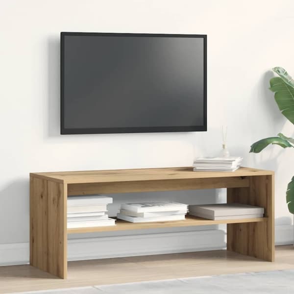 vidaXL Tv-bänk artisan ek 100x40x40 cm konstruerat trä
