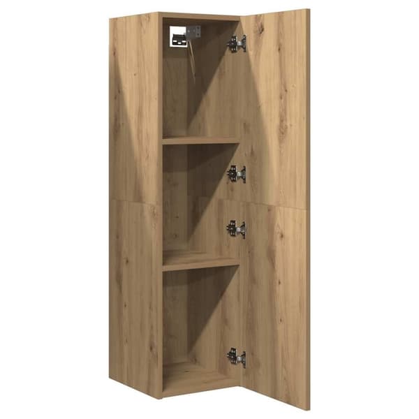 vidaXL Tv-bänk artisan ek 30,5x30x110 cm konstruerat trä