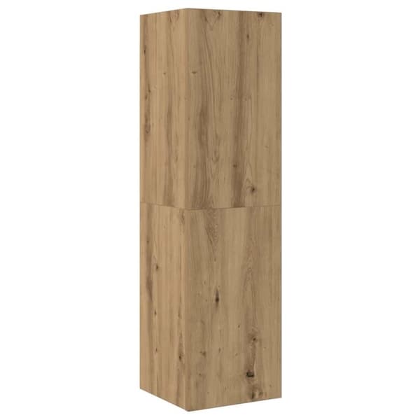 vidaXL Tv-bänk artisan ek 30,5x30x110 cm konstruerat trä