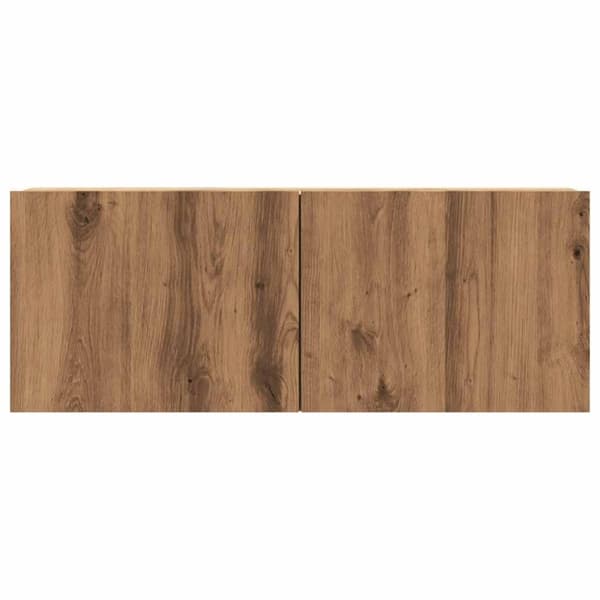 vidaXL TV-seinäkaappi artesaani tammi 80x30x30 cm tekninen puu
