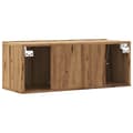 Pikkukuva 7 / 11: vidaXL TV-seinäkaappi artesaani tammi 80x30x30 cm tekninen puu