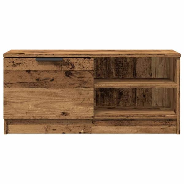 vidaXL tv-bord 80x35x36,5 cm konstrueret træ antikt træ
