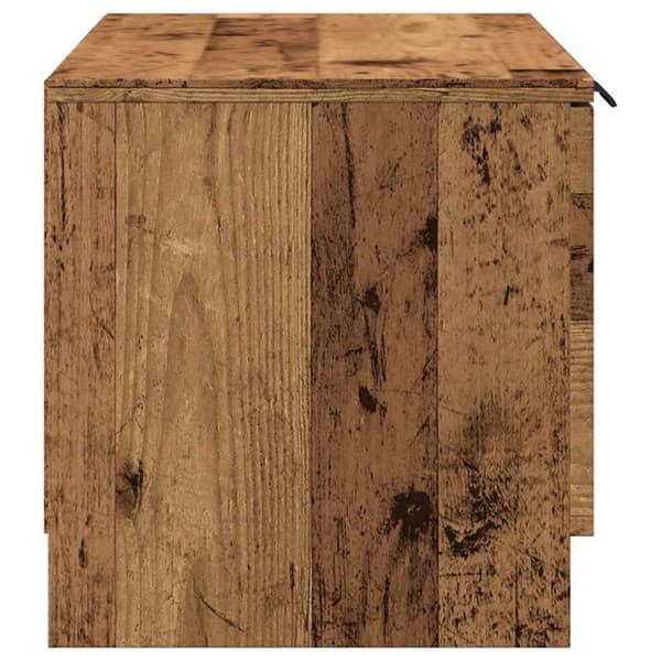 vidaXL tv-bord 80x35x36,5 cm konstrueret træ antikt træ