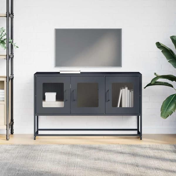 vidaXL TV-skap Antrasitt 100,5x39x60,5 cm Kaldvalset stål