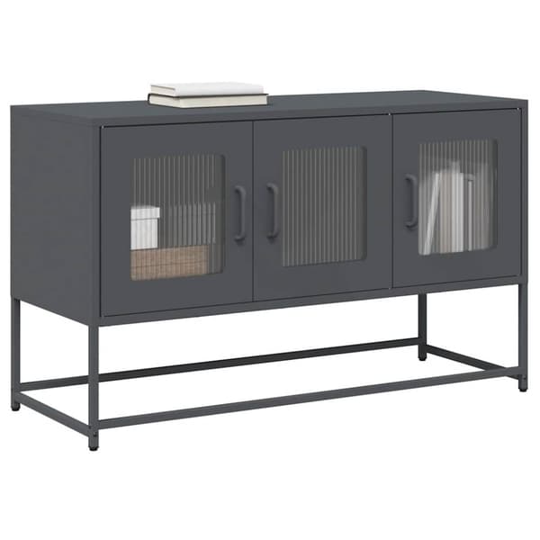 vidaXL TV-skap Antrasitt 100,5x39x60,5 cm Kaldvalset stål