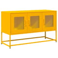 Miniatyrbilde 3 av 11: vidaXL TV-skap Sennep Gul 100,5x39x60,5 cm Kaldvalset stål
