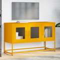 Miniatyrbilde 4 av 11: vidaXL TV-skap Sennep Gul 100,5x39x60,5 cm Kaldvalset stål