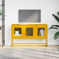 Miniatyrbilde 5 av 11: vidaXL TV-skap Sennep Gul 100,5x39x60,5 cm Kaldvalset stål