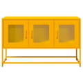 Miniatyrbilde 6 av 11: vidaXL TV-skap Sennep Gul 100,5x39x60,5 cm Kaldvalset stål