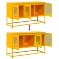 Miniatyrbilde 11 av 11: vidaXL TV-skap Sennep Gul 100,5x39x60,5 cm Kaldvalset stål
