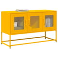 Miniatyrbilde 2 av 11: vidaXL TV-skap Sennep Gul 100,5x39x60,5 cm Kaldvalset stål
