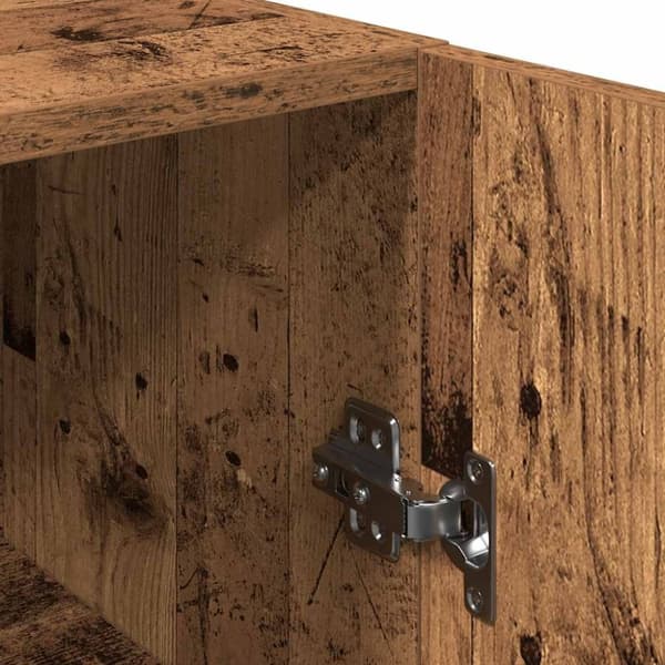 vidaXL TV-benk 2 stk gammelt tre 30,5x30x90 cm konstruert tre