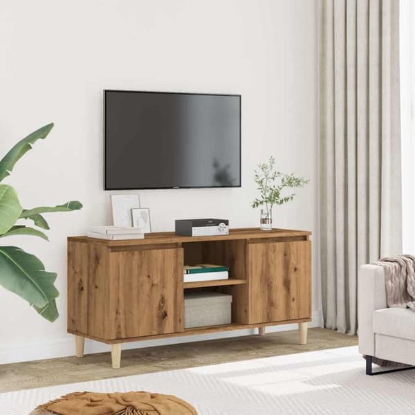 vidaXL TV-taso artesaani tammi 102x35x50 cm tekninen puu