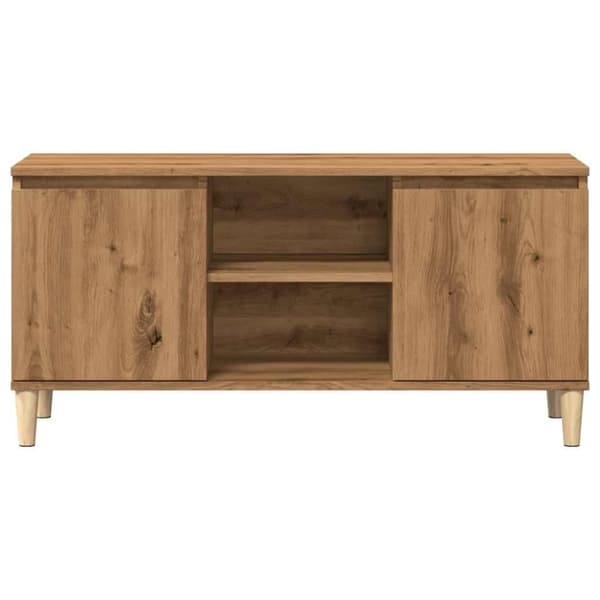 vidaXL TV-taso artesaani tammi 102x35x50 cm tekninen puu