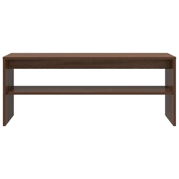vidaXL TV-benk brun eik 100x40x40 cm konstruert tre