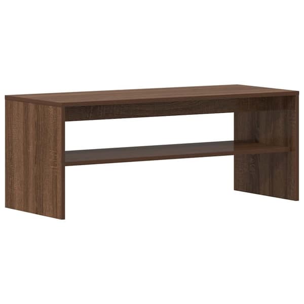 vidaXL TV-benk brun eik 100x40x40 cm konstruert tre