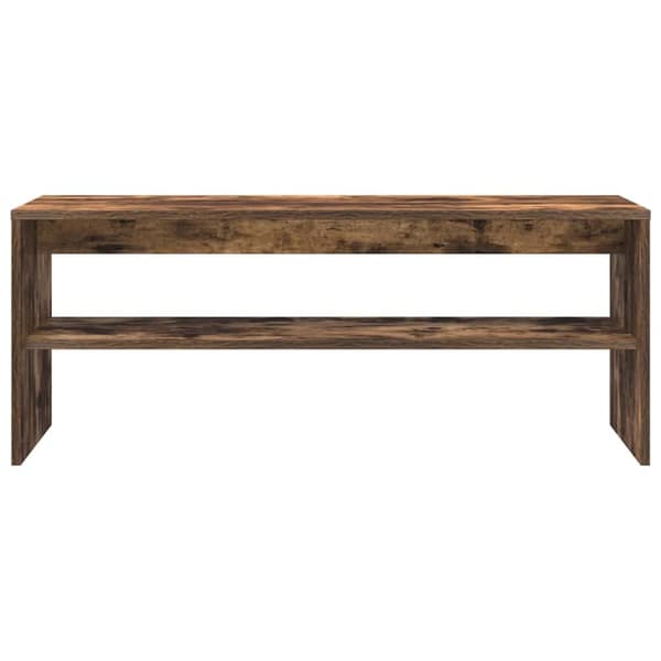 vidaXL TV-benk røkt eik 100x40x40 cm konstruert tre