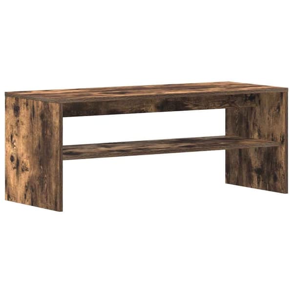 vidaXL TV-benk røkt eik 100x40x40 cm konstruert tre