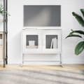 Miniatyrbilde 5 av 11: vidaXL TV-skap Hvit 68x39x60,5 cm Kaldvalset Stål