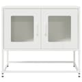 Miniatyrbilde 7 av 11: vidaXL TV-skap Hvit 68x39x60,5 cm Kaldvalset Stål