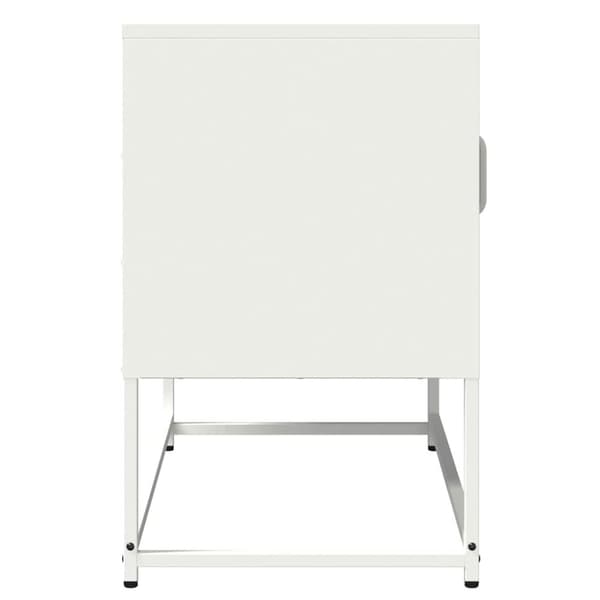 vidaXL TV-skap Hvit 68x39x60,5 cm Kaldvalset Stål