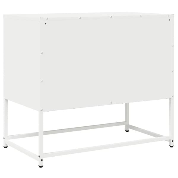 vidaXL TV-skap Hvit 68x39x60,5 cm Kaldvalset Stål