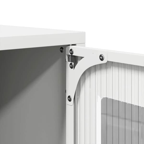 vidaXL TV-skap Hvit 68x39x60,5 cm Kaldvalset Stål