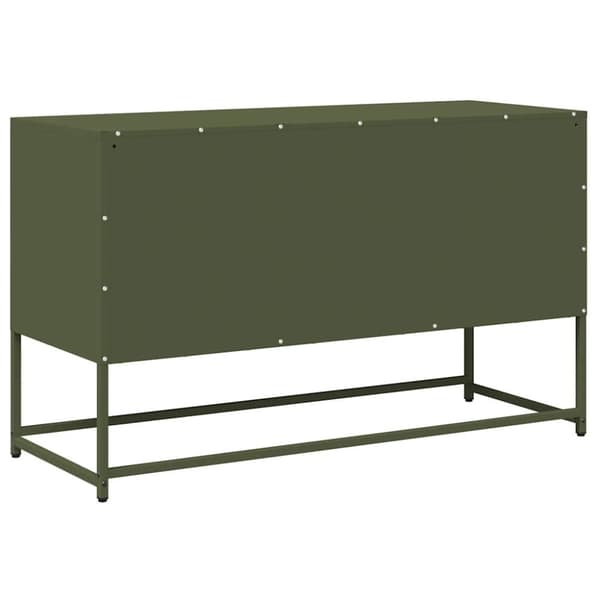 vidaXL TV-skap Olivengrønn 100,5x39x60,5 cm Kaldvalset stål