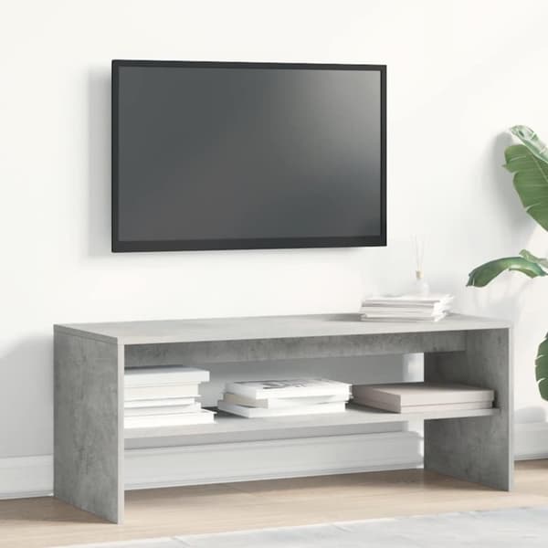 vidaXL TV-benk betonggrå 100x40x40 cm sponplate
