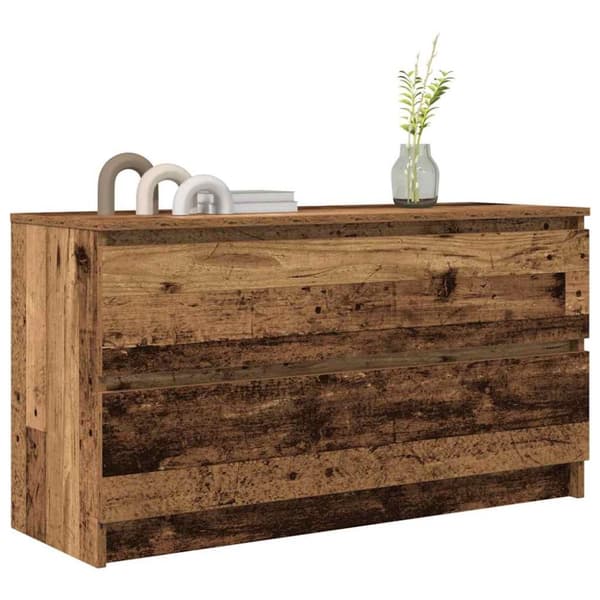 vidaXL TV-benk gammelt tre 100x35x54 cm konstruert tre
