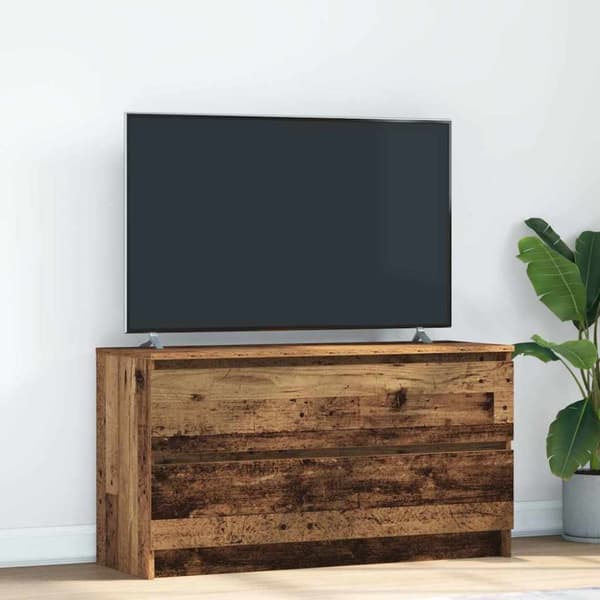 vidaXL TV-benk gammelt tre 100x35x54 cm konstruert tre