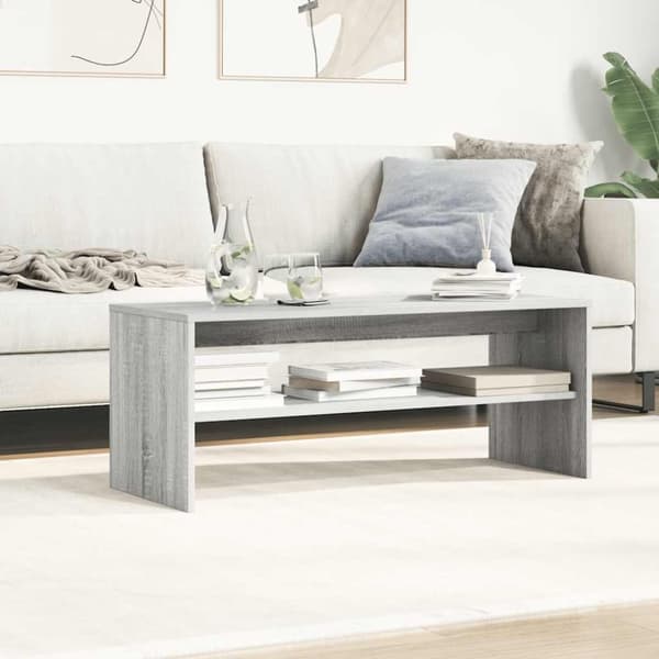 vidaXL TV-taso harmaa Sonoma 100x40x40 cm tekninen puu
